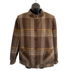 Vintage 80s Ladies Chic Wool Dress Jacket-Pure Virgin Wool